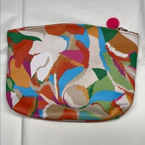 Multicolor Abstract Print Women's Zipper Glam Bag